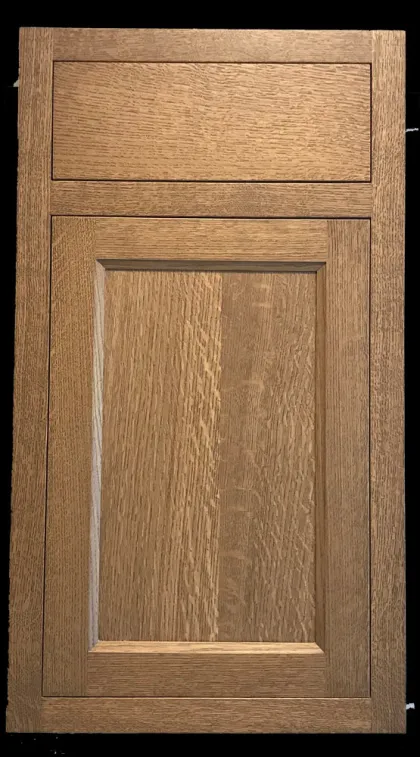 Stained raised panel door