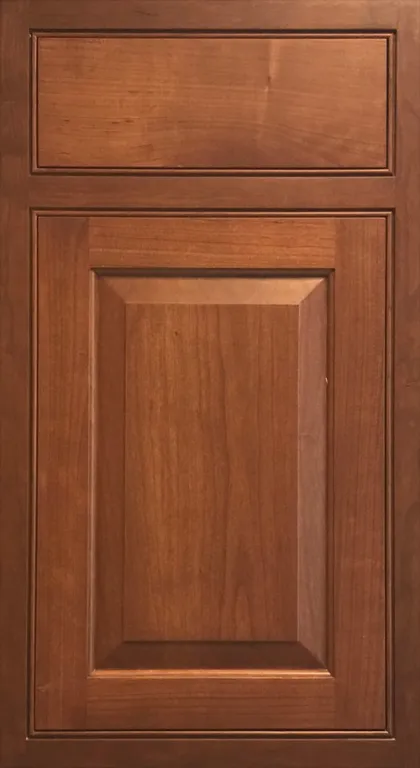 Stained raised cherry door